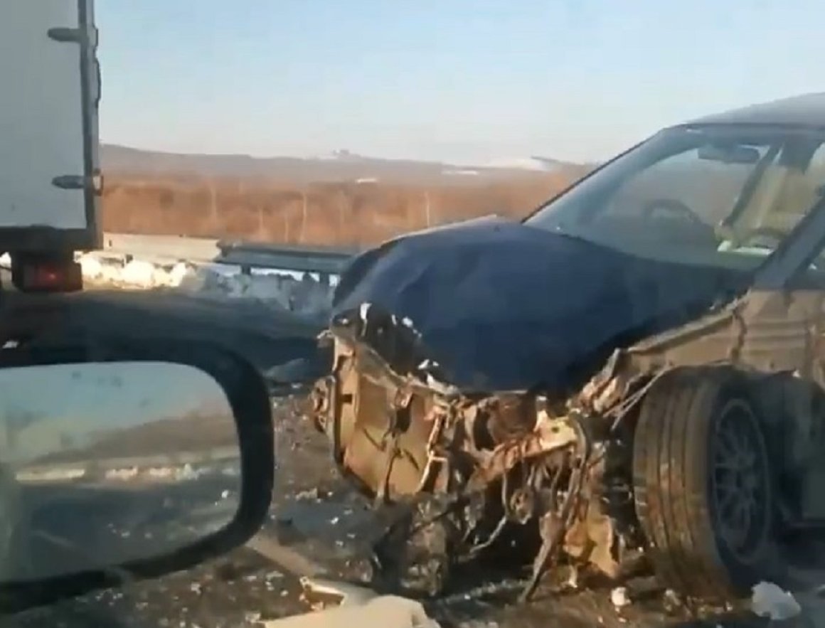 «Рука вон валяется»: в Приморье в жесткой аварии «размотало» легковушку