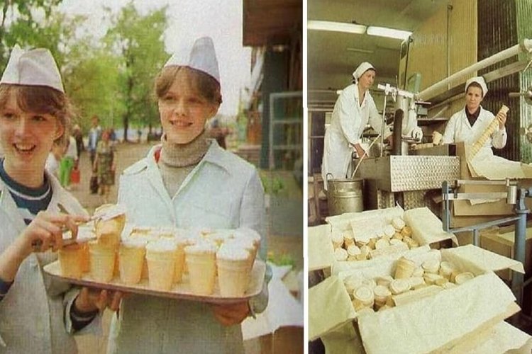 Сколько стоил в СССР пломбир в вафельном стаканчике? Массовое производство этого мороженого было запущено после окончания Великой Отечественной войны.
