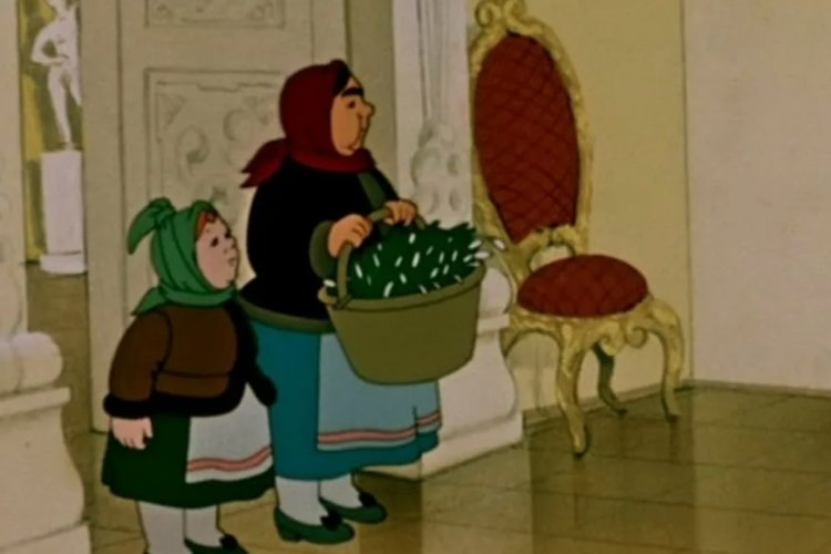 История про взбалмошную принцессу, злую мачеху, добрую падчерицу, бравого солдата и 12 самобытных месяцев.
